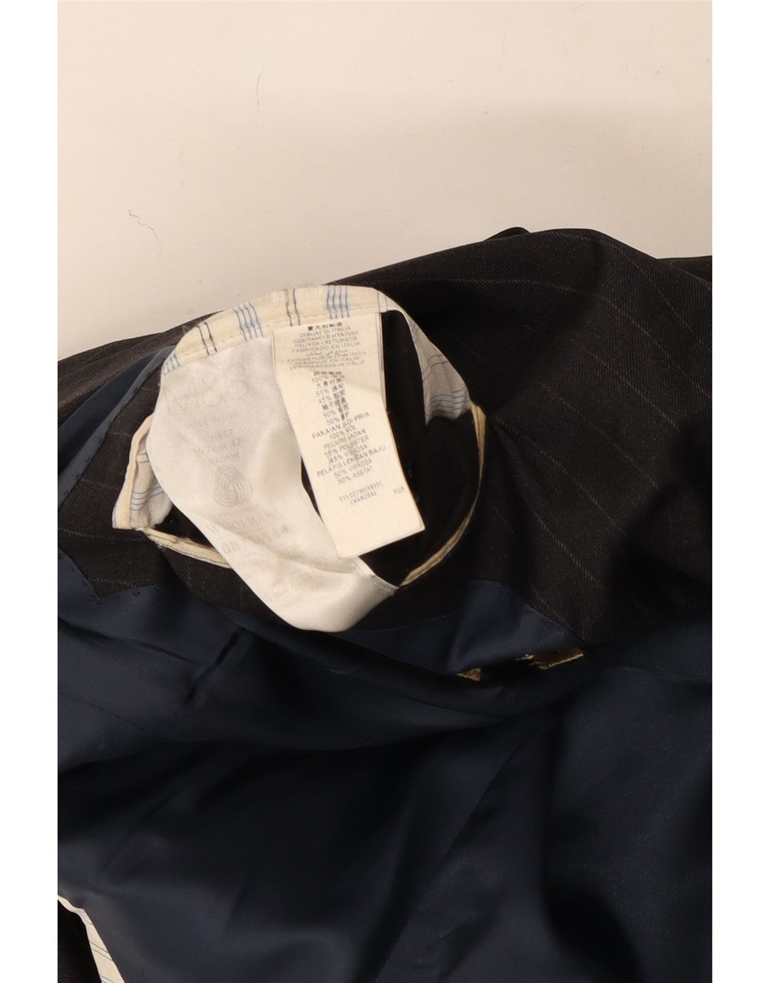 Мужской пиджак Marks & Spencer с 2 пуговицами, Великобритания 42, большая серая шерстяная полоска