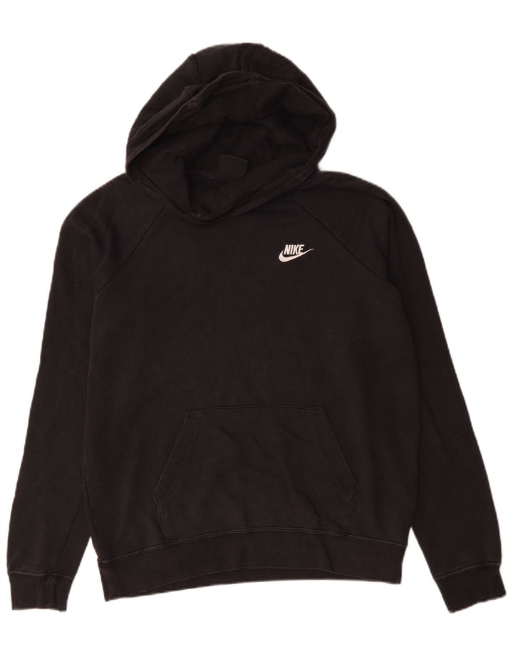 Мужской джемпер с капюшоном NIKE, средний черный, хлопок