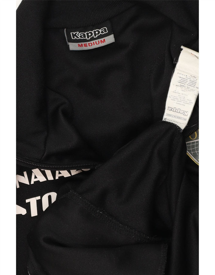KAPPA Мужской спортивный костюм с графическим рисунком, верхняя куртка, средний черный полиэстер