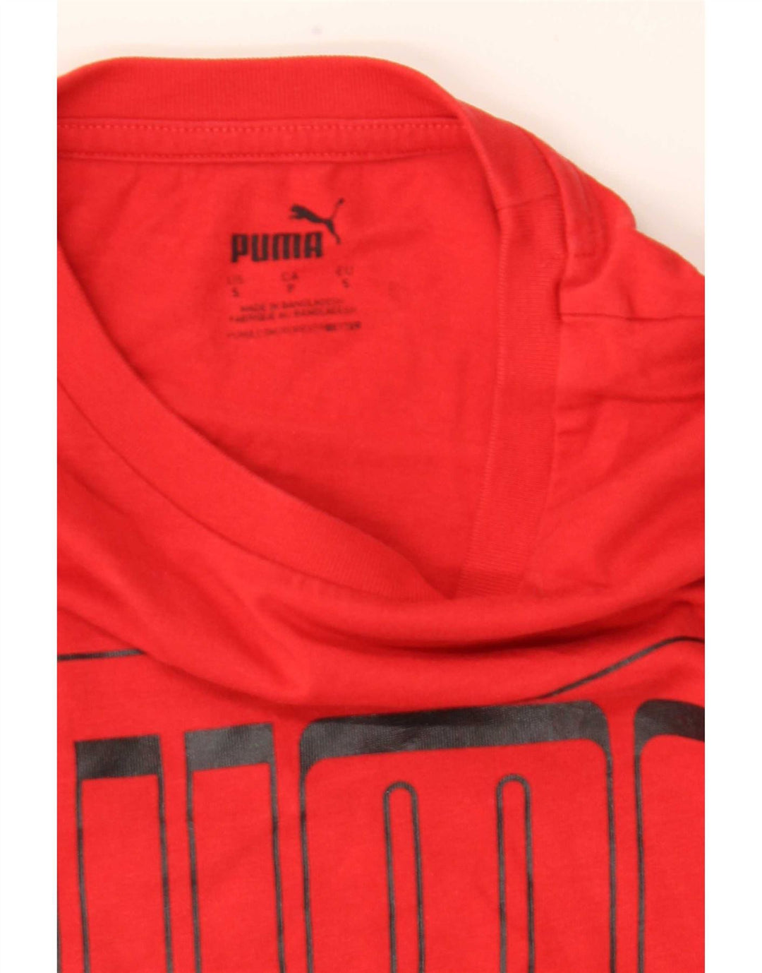 Женская футболка с рисунком Puma Top UK 10, маленькая красная