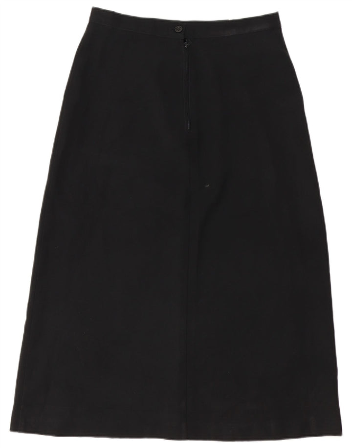 Юбка миди женская Benetton IT 44 Medium W28 Черная полиэстер
