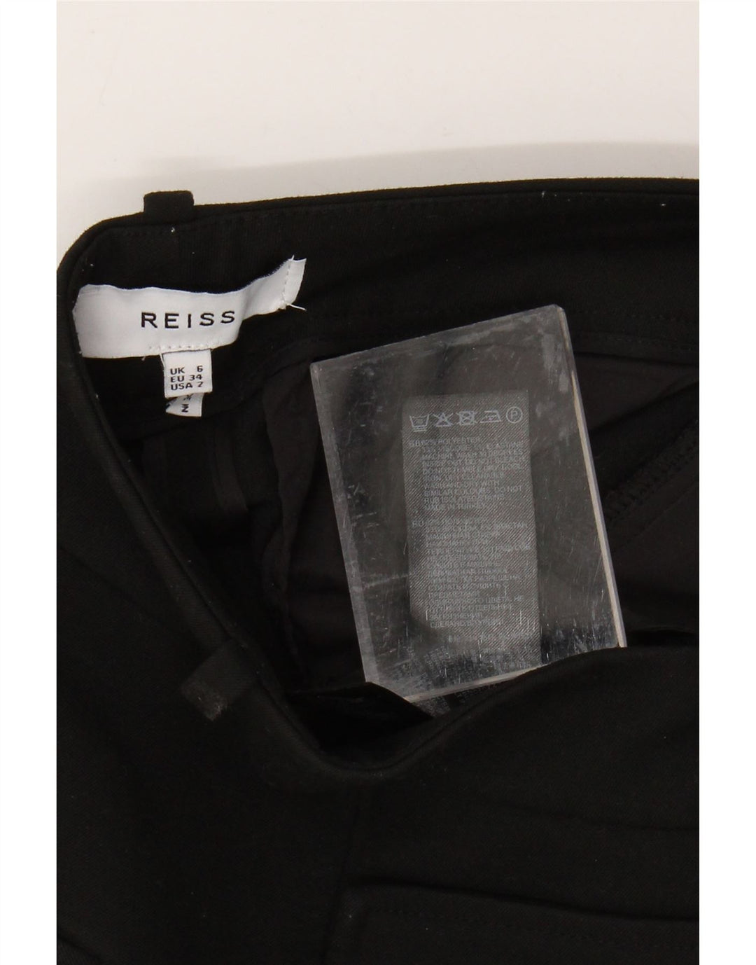 REISS Женские повседневные брюки с высокой талией, Великобритания 6 XS W25 L32, черные