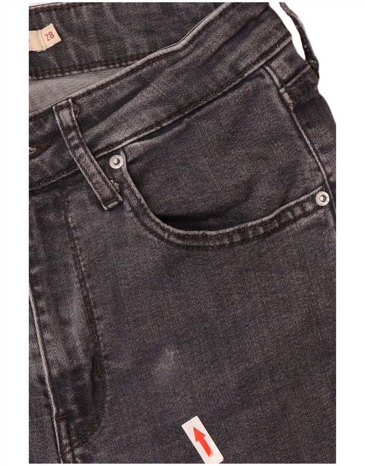 Женские джинсы скинни Levi's 721 W28 L28 Серые из лиоцелла