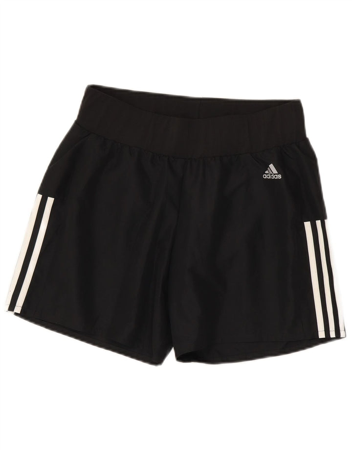Женские спортивные шорты Adidas UK 10, маленькие черные из полиэстера