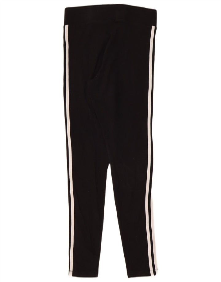Женские леггинсы Adidas UK 10, маленькие черные хлопковые