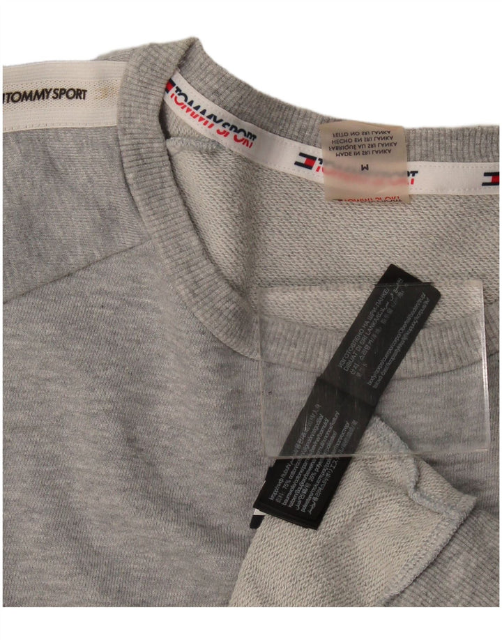 Мужской свитшот с рисунком Tommy Hilfiger, средний серый с цветными блоками