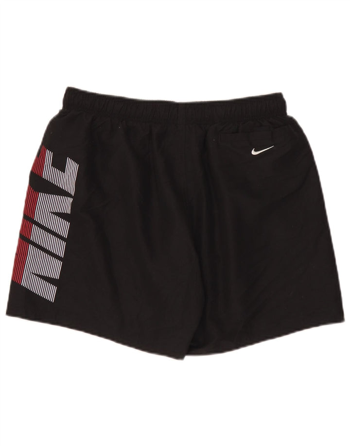 Мужские спортивные шорты с графикой Nike, средний черный полиэстер