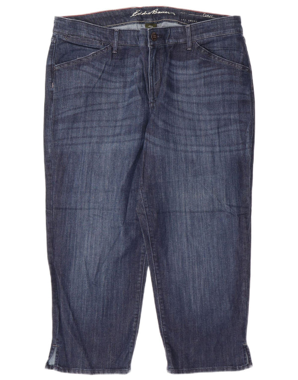 Женские капри EDDIE BAUER с пышными формами, США 16, 2XL, W38, L23, синий хлопок