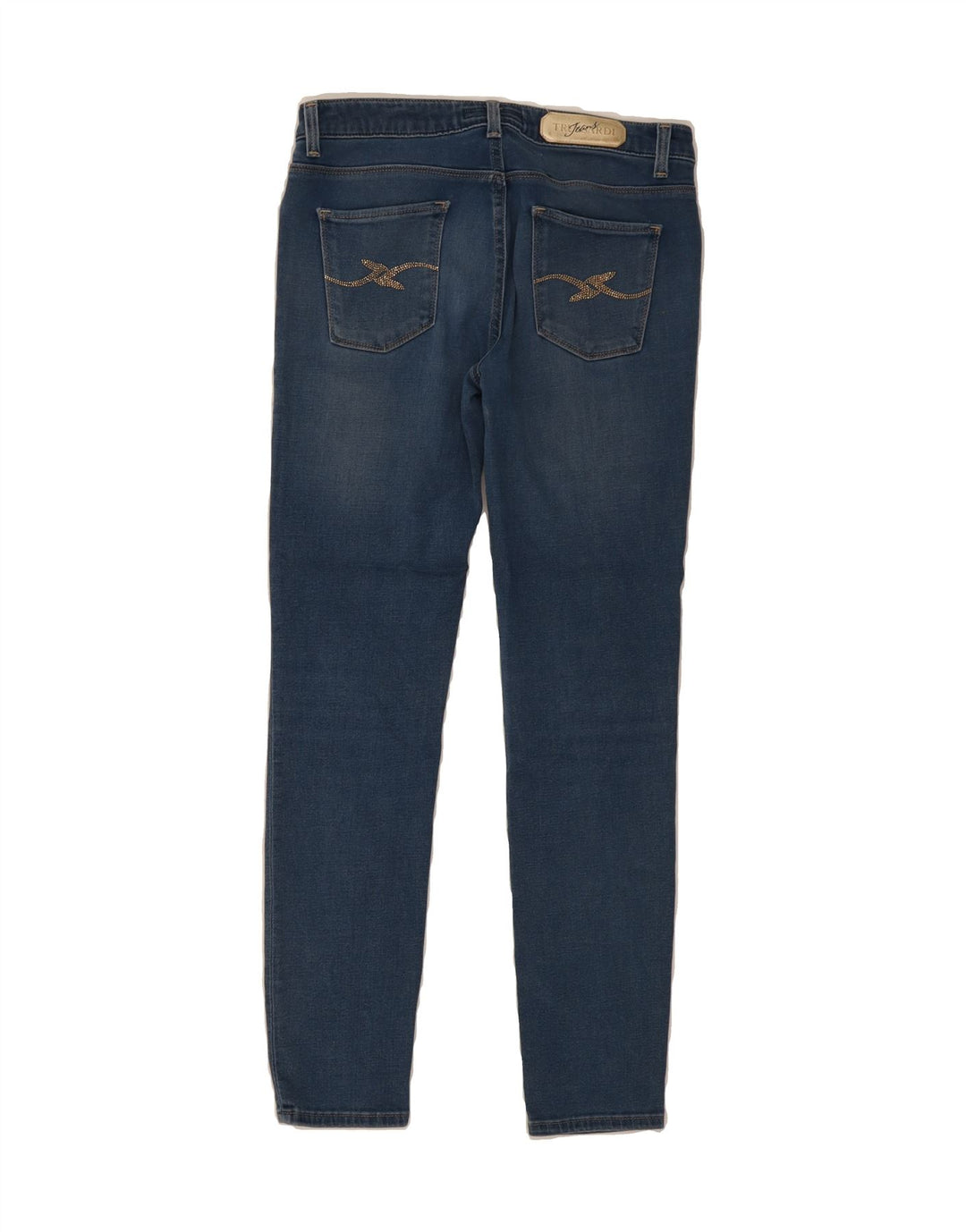 TRUSSARDI Womens Super Skinny Jeans W28 L29 Navy Blue Polyester Vintage Trussardi and Second-Hand Trussardi from Messina Hembry 