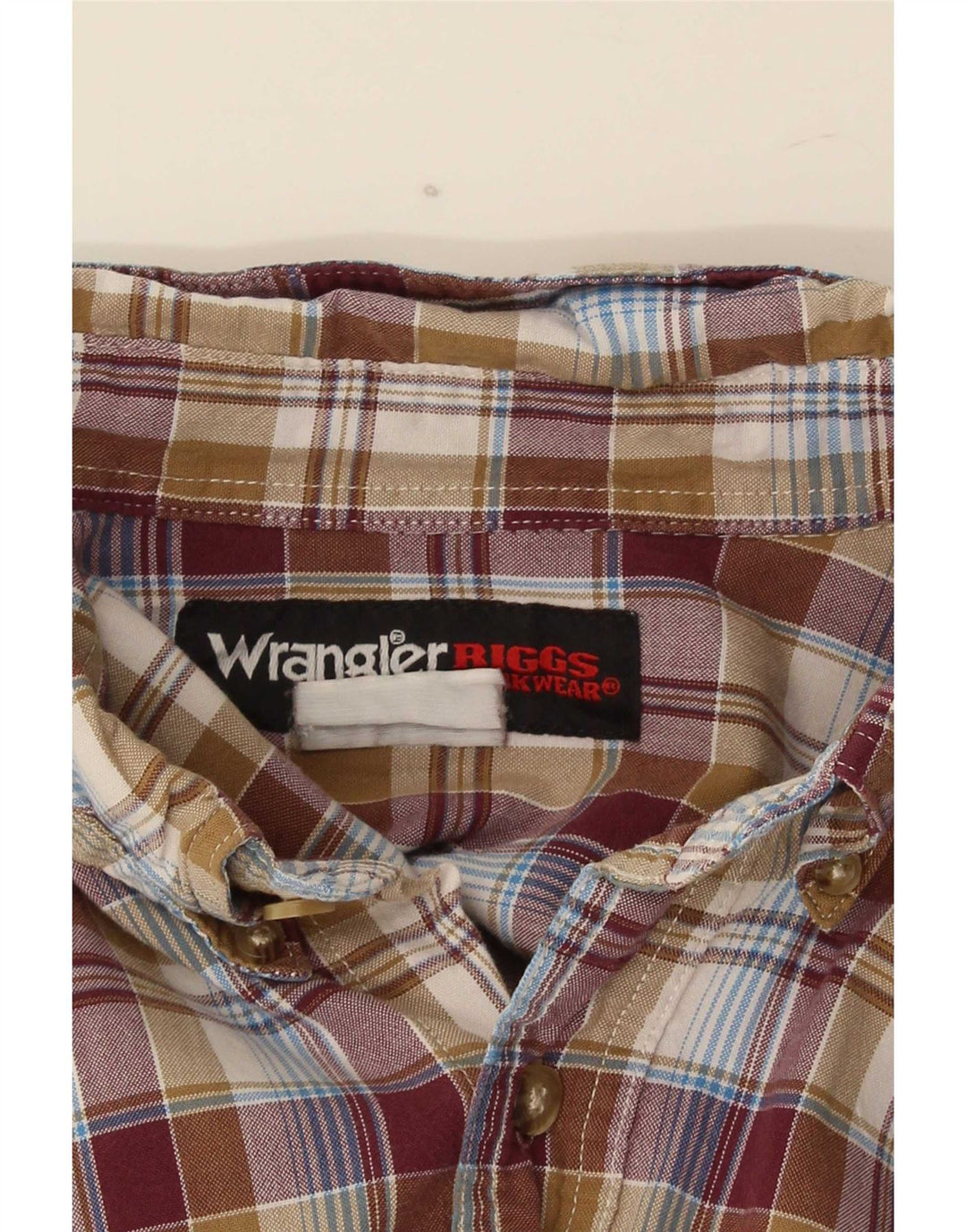 Мужская рубашка Wrangler XL коричневая клетка