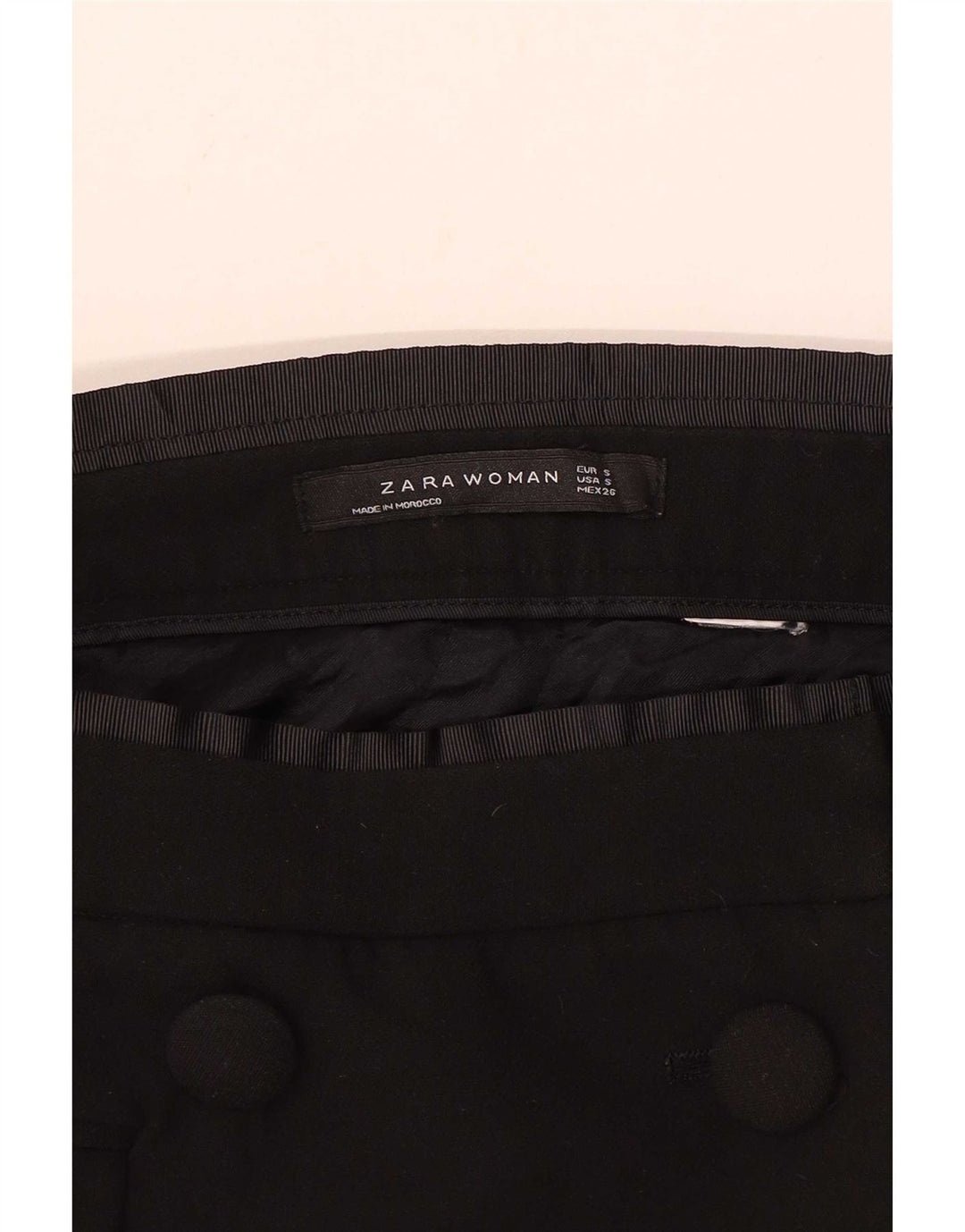 Женская мини-юбка с запахом Zara, маленькая W26, черная