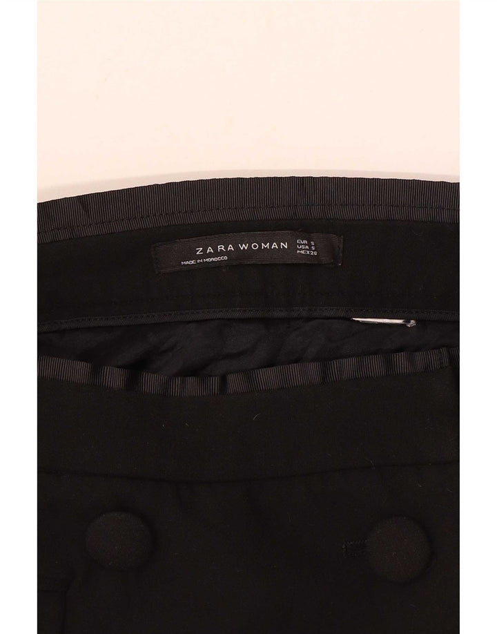 Женская мини-юбка с запахом Zara, маленькая W26, черная
