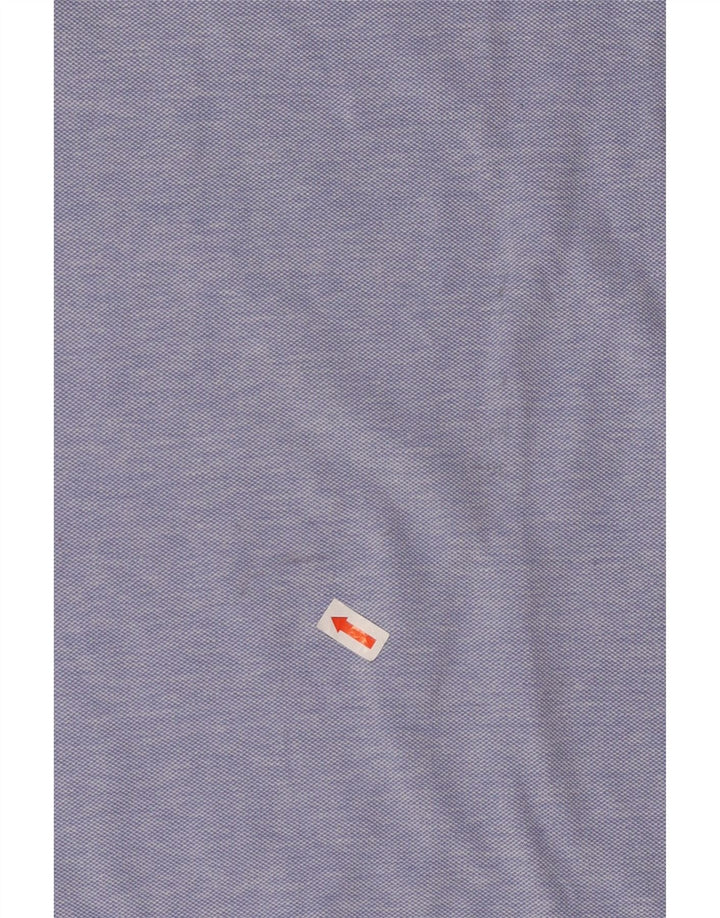 Мужская рубашка поло Massimo Dutti, большая синяя хлопковая рубашка