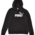 PUMA Womens Graphic Hoodie Jumper UK 12 Medium  Black Cotton | Vintage Puma | Thrift | Second-Hand Puma | Used Clothing | Messina Hembry 