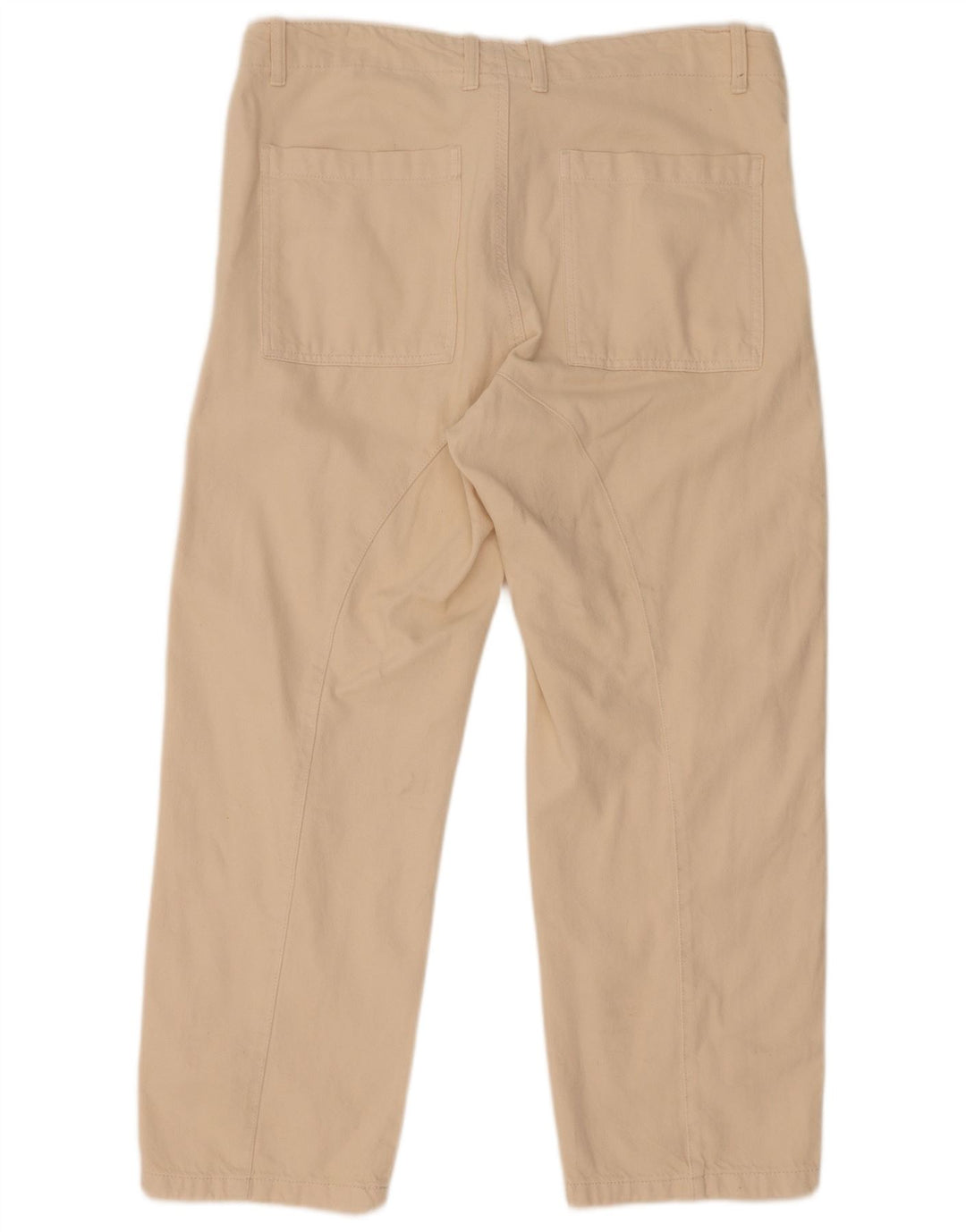 Женские прямые джинсы Zara большие W30 L27 бежевые