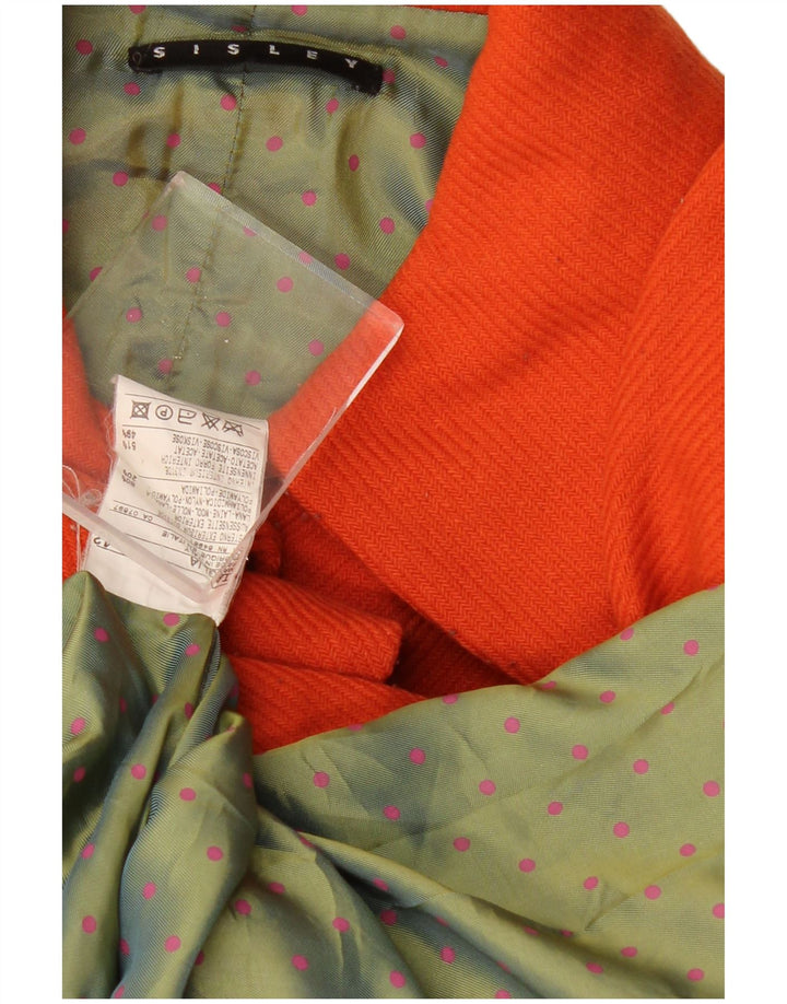 Женское пальто SISLEY IT 42 Medium Orange Wool
