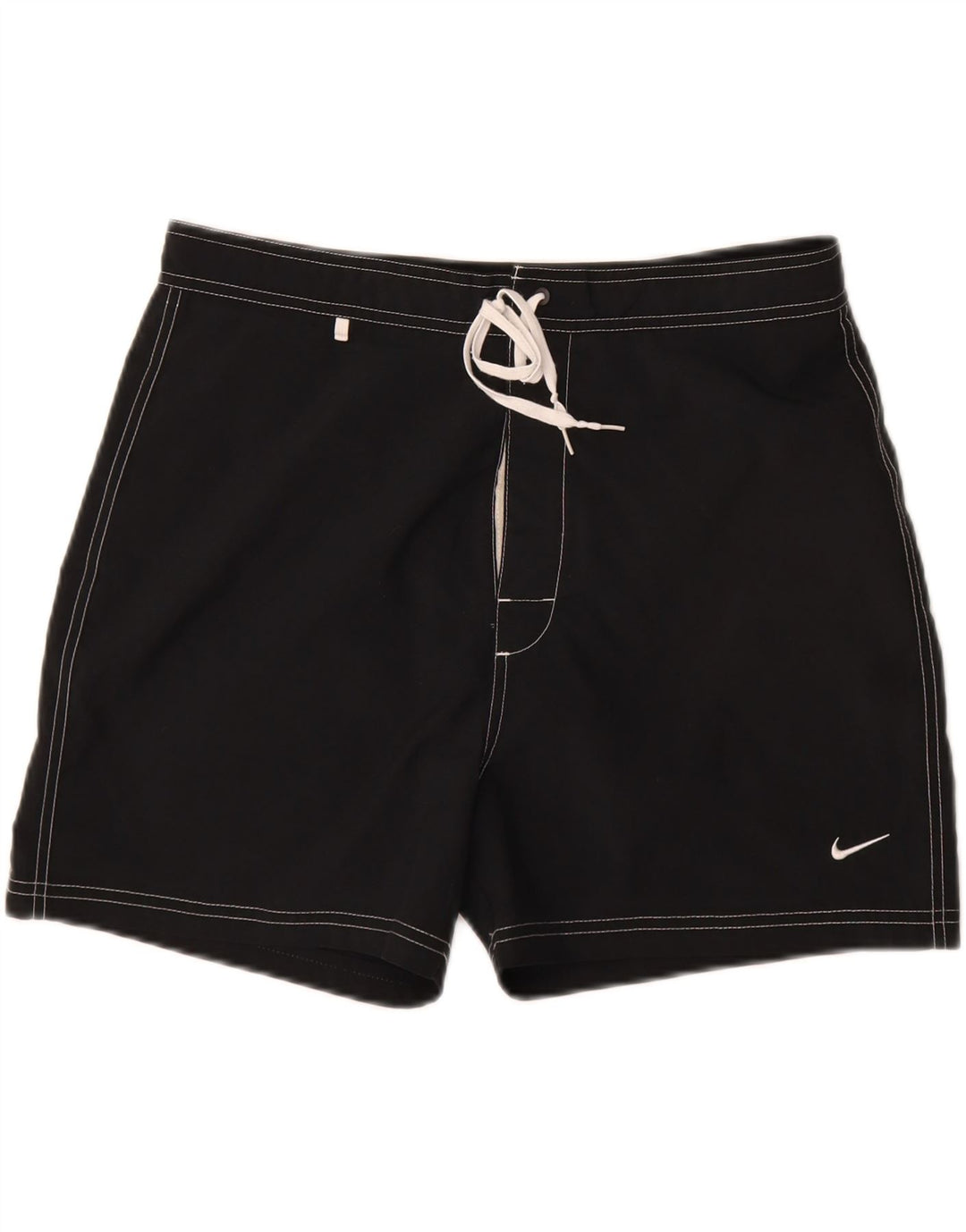 Мужские шорты для плавания Nike, средний черный, полиэстер с цветными блоками