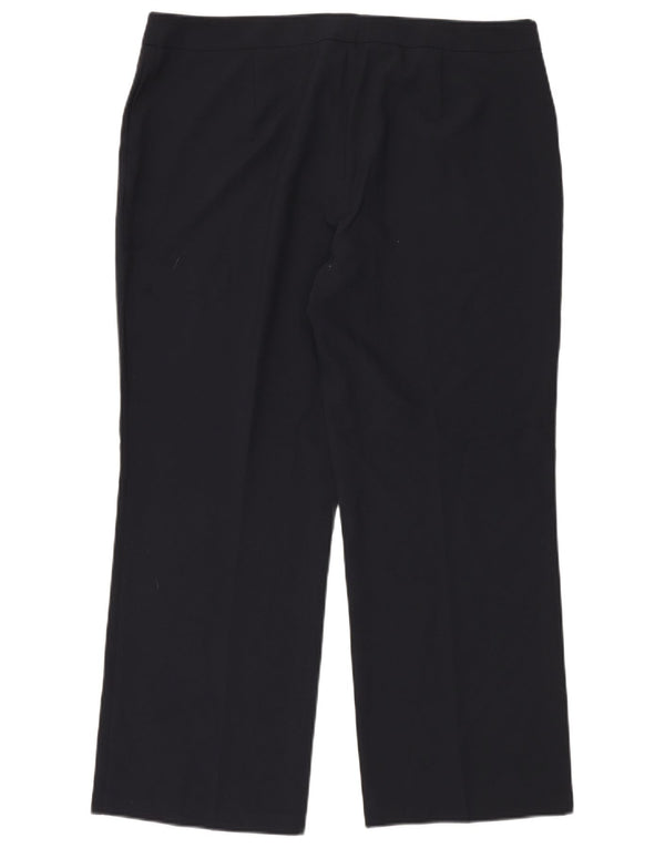 Женские прямые повседневные брюки Marks & Spencer UK 18 XL W40 L30 Темно-синие