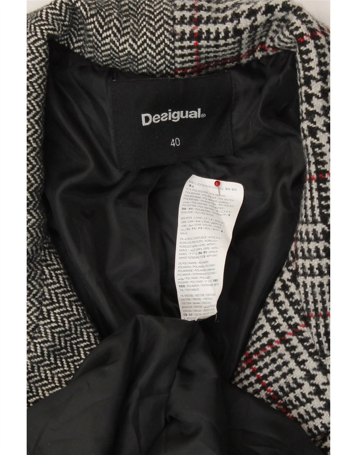 Женское пальто Desigual EU 40, средний серый лоскутный полиэстер