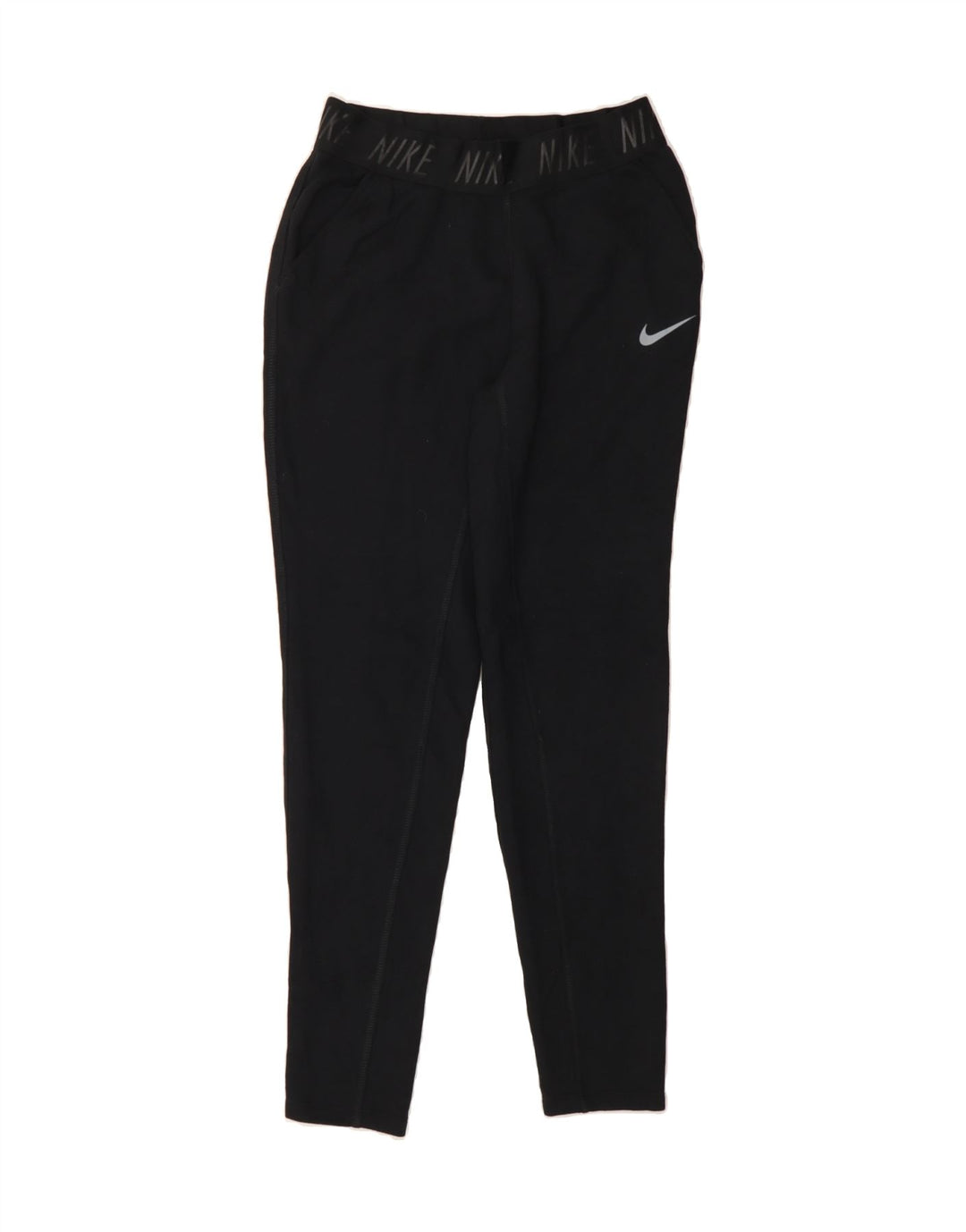 NIKE Womens Dri Fit Graphic Leggings UK 6 XS  Black Polyester Vintage Nike and Second-Hand Nike from Messina Hembry 