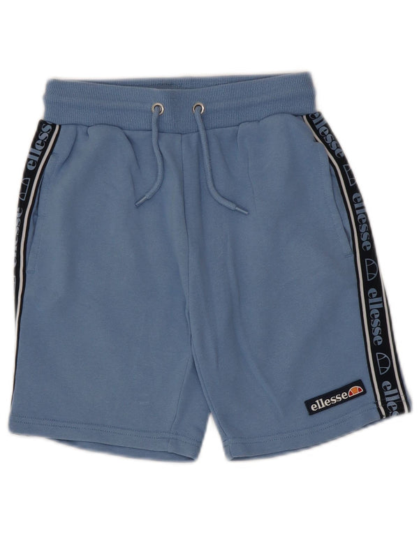 Спортивные шорты Ellesse с графическим рисунком для мальчиков 10–11 лет, синие, хлопковые с цветными блоками