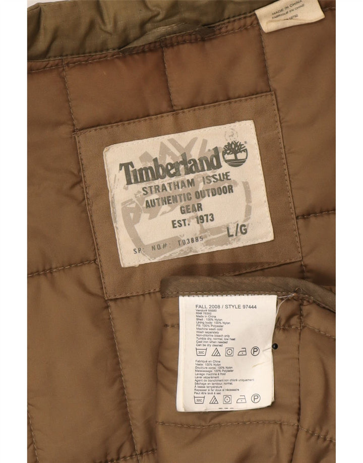 Мужской утепленный жилет Timberland UK 40, большой, хаки