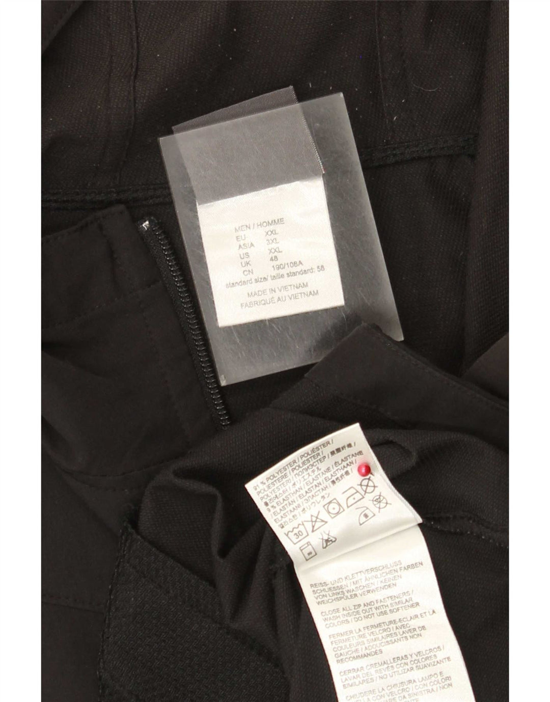 Мужской спортивный костюм с капюшоном Jack Wolfskin UK 48 2XL, черный полиэстер