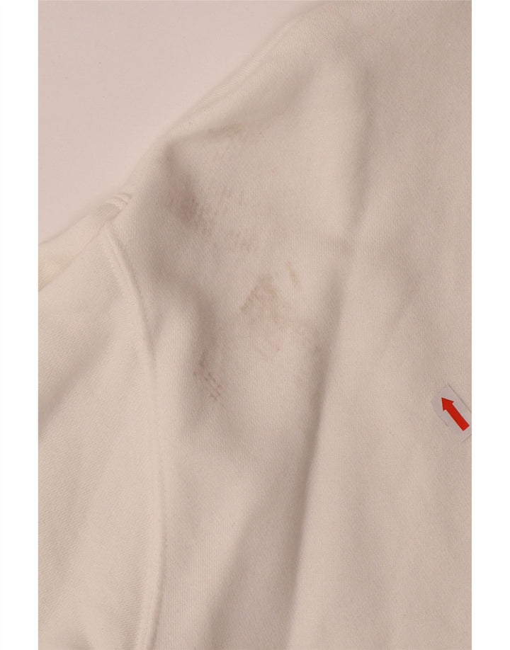 Мужской свитшот свободного кроя NIKE с графическим рисунком, джемпер размера XS, белый хлопок