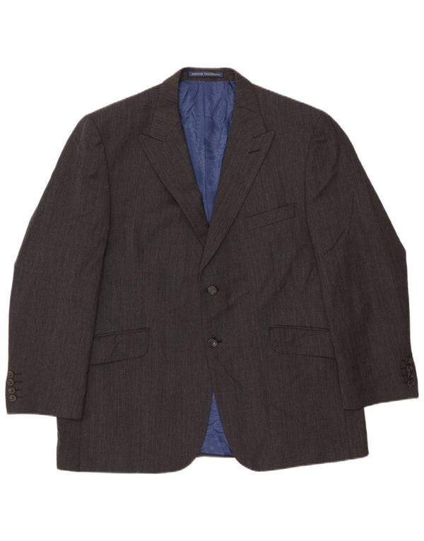 Мужской пиджак на двух пуговицах Marks & Spencer UK 44 2XL, серая шерсть