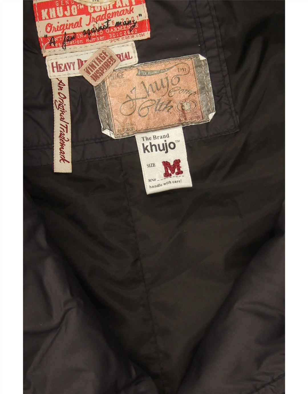 KHUJO Womens Hooded Padded Coat UK 14 Medium Black Vintage KHUJO and Second-Hand KHUJO from Messina Hembry 