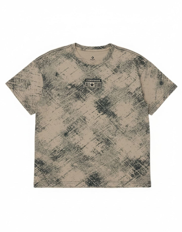 Футболка Converse с рисунком для мальчиков, топ 12–13 лет, большая белая клетка в клетку