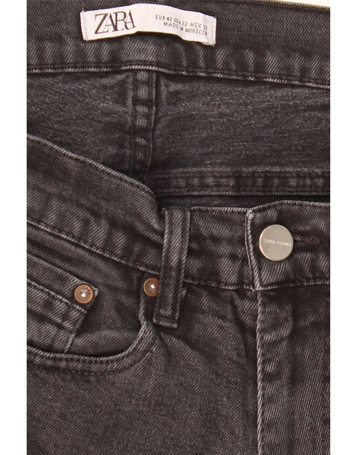 Джинсы мужские узкие Zara EU 42 большие W32 L30 черные
