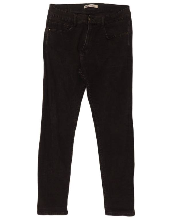 Мужские джинсы скинни Zara EU 44, большие W34 L32, черные