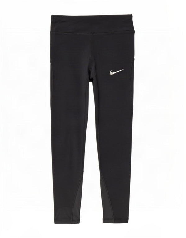 Женские леггинсы-капри Nike Dri Fit UK 4 XS, черный нейлон