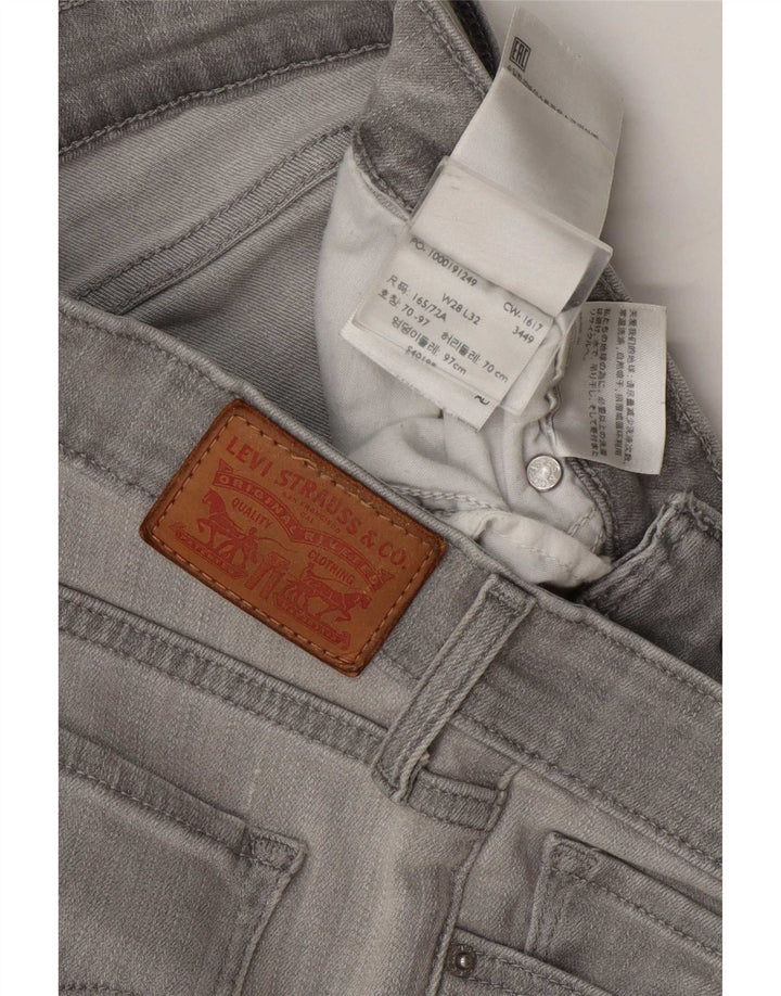 Женские джинсы скинни Levi's 711 W28 L32 Серые