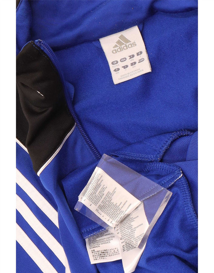 Мужская спортивная куртка Adidas UK 42/44, большой синий полиэстер с цветными блоками