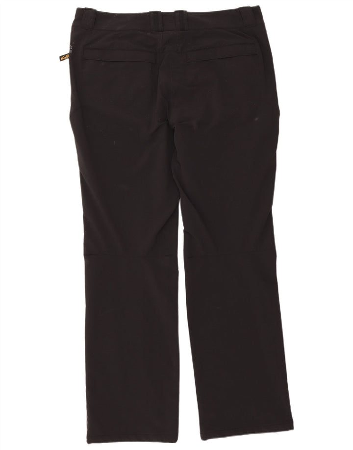 JACK WOLFSKIN Womens Straight Chino Trousers W36 L32 Black Polyamide