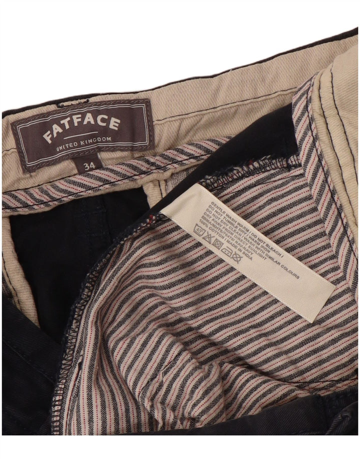 Мужские шорты чинос Fat Face W34, большие темно-синие, хлопок