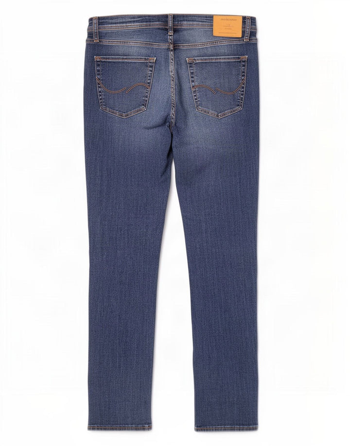 Мужские узкие джинсы Jack & Jones W34 L36, синие, хлопок