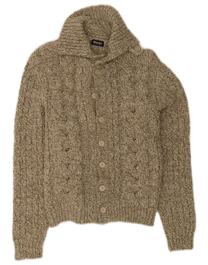 Женский кардиган Blauer UK 14, средний бежевый, шерсть