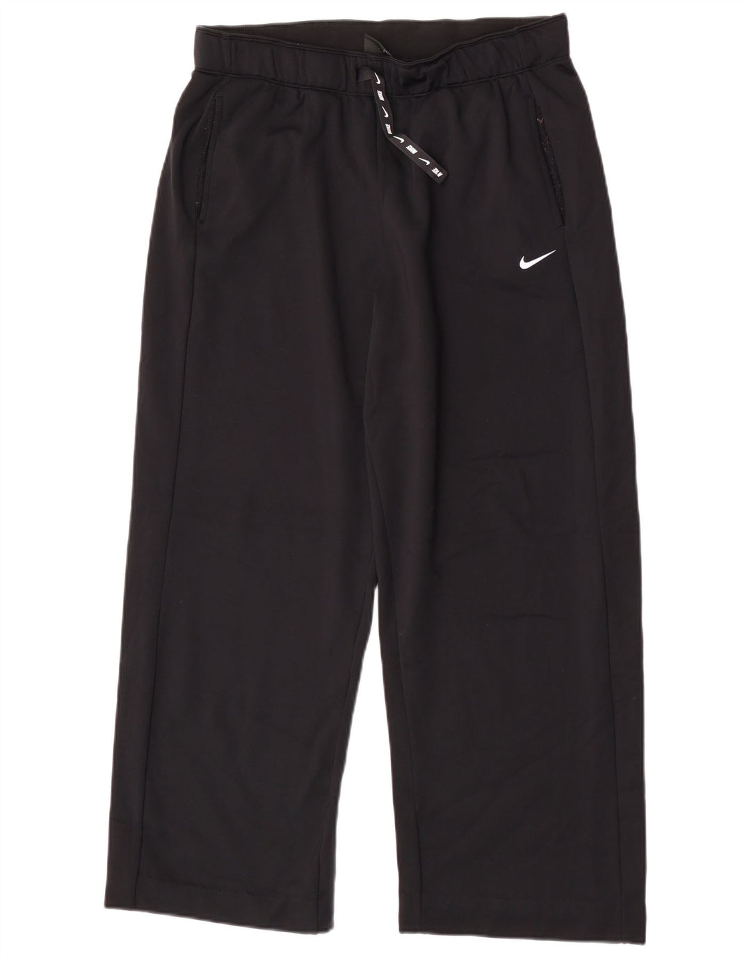 Женские спортивные брюки Nike Dri Fit, большие черные нейлоновые брюки