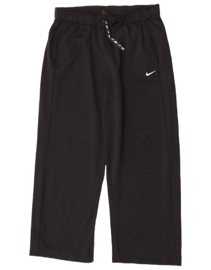 Женские спортивные брюки Nike Dri Fit, большие черные нейлоновые брюки