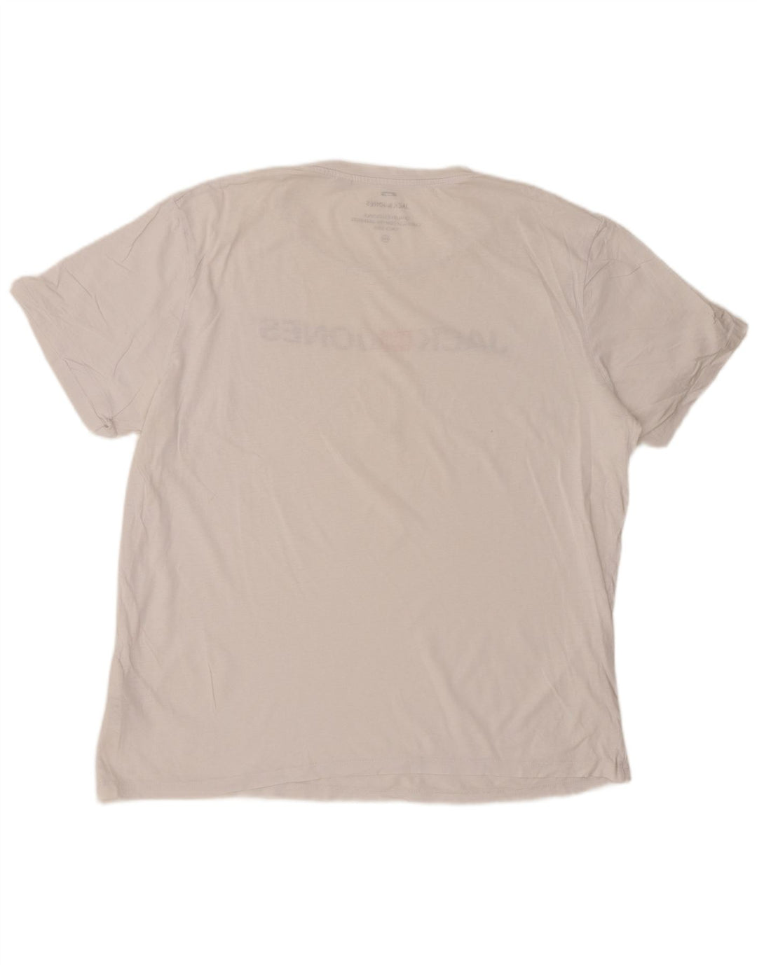 Мужская футболка с рисунком JACK & JONES, 2XL, белый хлопок