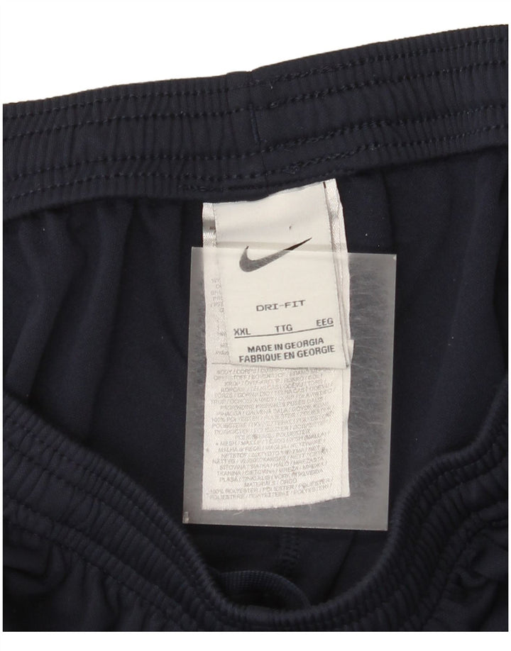 Мужские спортивные брюки Nike Dri Fit 2XL темно-синие из полиэстера
