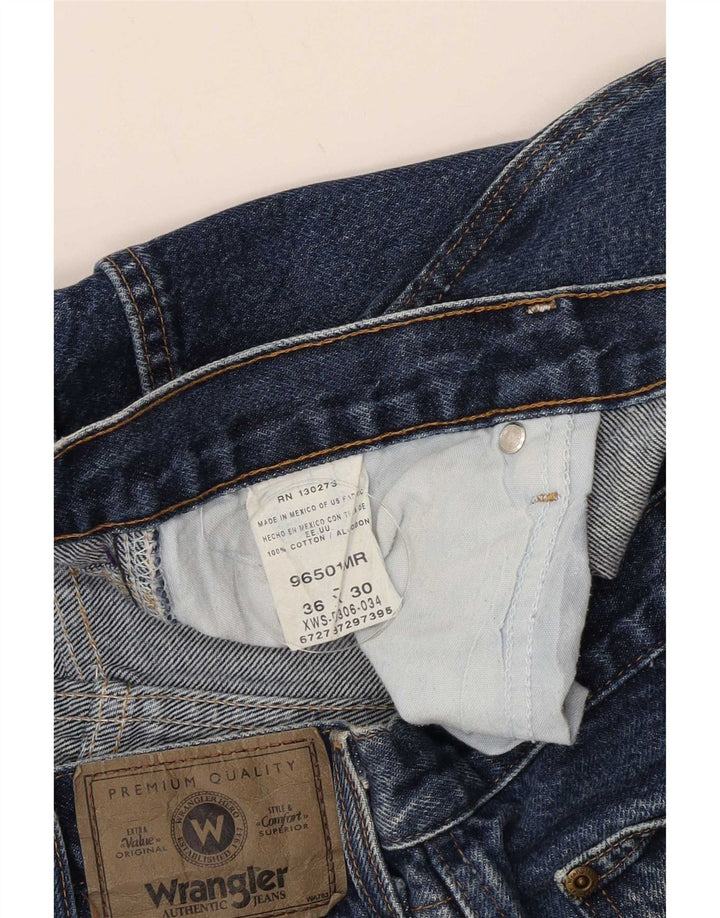 Мужские прямые джинсы Wrangler W36 L30 синие, хлопок