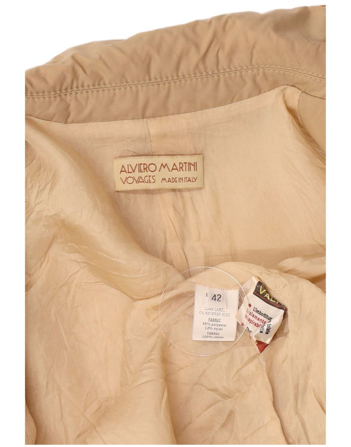 ALVIERO MARTINI Женский пиджак Voyages на 4 пуговицах IT 42 Средний бежевый