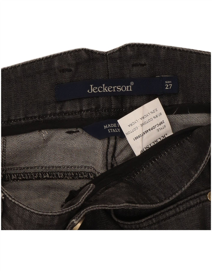 Женские узкие джинсы Jeckerson W27 L29, черный хлопок