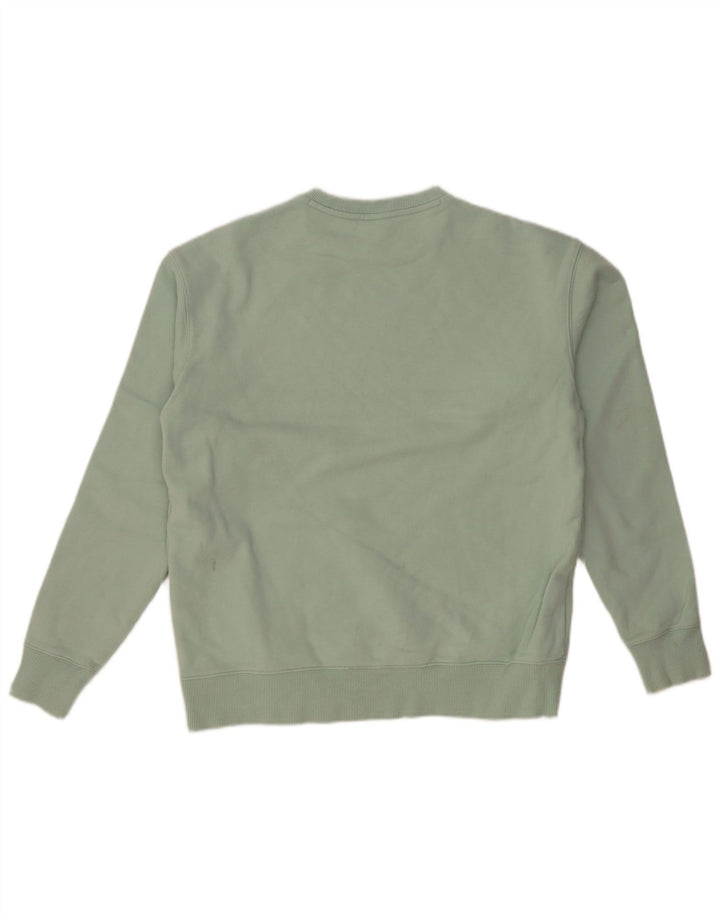 Мужской свитер FILA, джемпер, средний, бирюзовый, хлопок