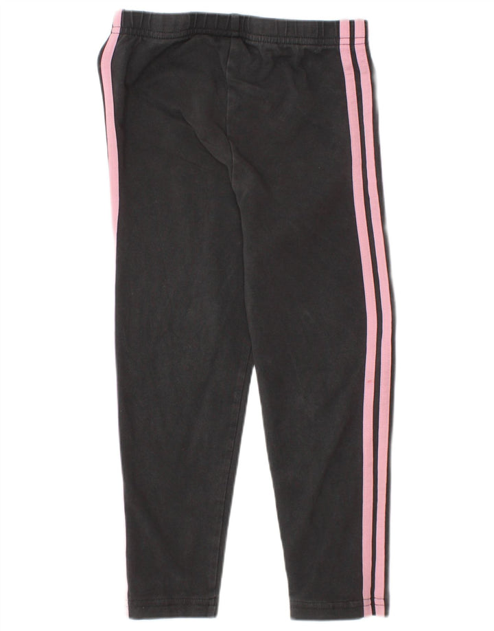 Леггинсы Adidas для девочек 3-4 лет, серый хлопок