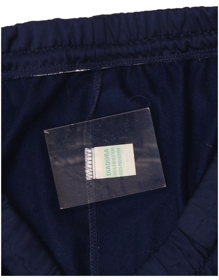 Мужские спортивные брюки DIADORA, большие темно-синие брюки из полиэстера